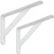 Wall Mounted Decorative Shelf Brackets,Heavy Duty Shelf Supports with Screws, Triangle Floating Shelf Bracket,2pcs(White,30cm/12in)