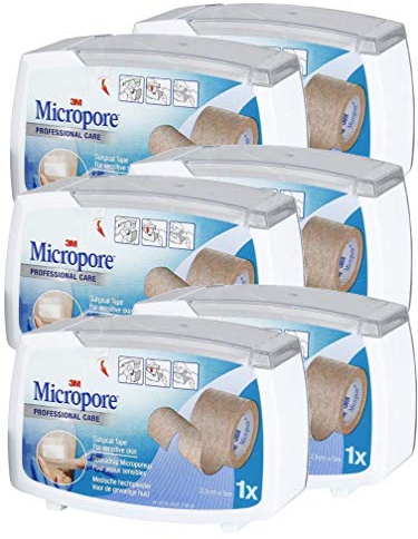 Sparadrap Micropore Devidoir Ferme 2,50cmx5 m CHAIR - Lot de 6 Boites