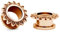 Briana Williams 1 Paar Ohr Tunnel Chirurgenstahl Blumen Ohr Plug Expander Set Rosegold Piercing 6/8/10/12/14/16mm