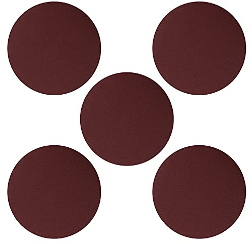 Utoolmart 9 225mm Diameter 100 Grit Self Stick Adhesive Back Aluminum Oxide Sandpaper for Random Orbit Sander Wood Metal Auto Dry Polishing 5pcs