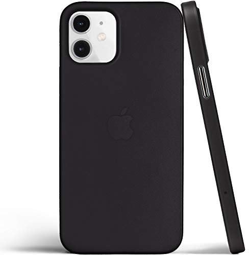 totallee Dünne Schutzhülle für iPhone 12, dünnste Abdeckung, ultradünn, minimal, für iPhone 12 (2020) (mattes Schwarz)