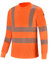 AYKRM Small Hi Vis Long Sleeve T Shirts - Hi Vis High Viz Visibility Safety Work T Shirts (XS-8XL)