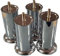 4 x Chrome Furniture Legs/Feet 120mm for Sofas Beds Chairs Stools Cabinet Glides M8