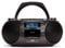 Aiwa BBTC-660DAB/BK: Portable Cassette Radio with CD, Bluetooth and USB, Cassette Recorder, RDS, FM PLL, Dab+, Remote Control, Colour: Black