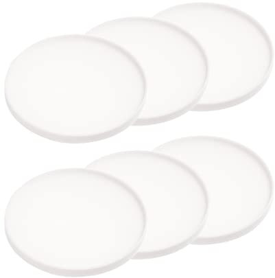 Yamazaki Home Untersetzer (6er-Set), Silikon, rund, spülmaschinenfest, Keine Montage erforderlich.