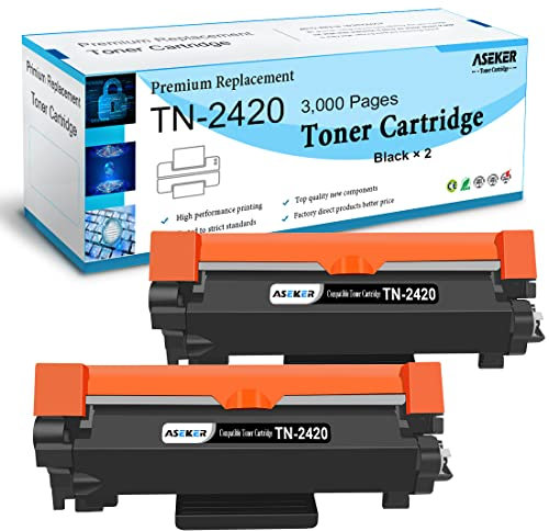 2 Packungen Kompatibel TN-2420 TN2420 Tonerkartusche für Brother HL-L2310D HL-L2350DW HL-L2370DN HL-L2375DW DCP-L2510D DCP-L2530DW DCP-L2550DN MFC-L2710DN MFC-L2710DW MFC-L2730DW MFC-L2750DW Drucker