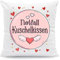 Bedrucktes Kissen mit Spruch - Notfall Kuschelkissen - Herzliche Geschenke - Geschenk für Pärchen Paar Freund Freundin zu Geburtstag Valentinstsg - Geschenk für Sie & Ihn Größe mit Füllung