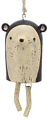 Pilipane Windspiele für draußen,Vintage hängende Tier-Windspiele, handgefertigte Harz-Windglocke, rustikale Bauernhausglocken, Tierhandwerk für Garten, Terrasse, rustikal(Igel), Tierische Windspi
