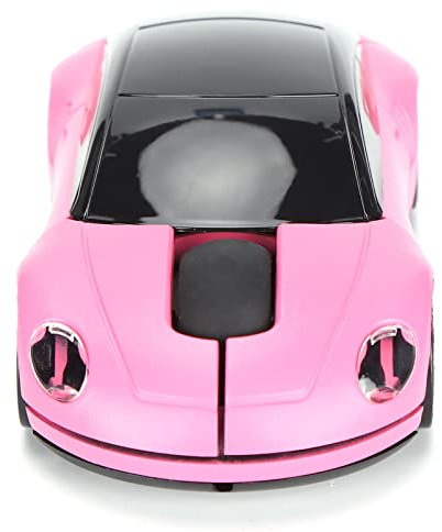 Car Mouse, 2. 4G Cordless Mouse with USB Receiver Wireless Mouse Pink Pink Wireless Mouse Smart Car‑Shaped Portable for Office Laptop Computer Tablet Computer Accessories