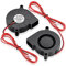 WDERAIR 50mm x 15mm Blower Fan 24V Brushless Cooling 5015 Dual Ball Bearing 1000mm/39in Cable for 3D Printer Hotend Electric Radiator Upgrade Replacement 2Pcs