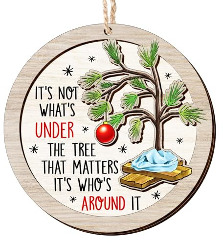 AXIARA 2024 Weihnachtsschmuck Geschenke für Männer Frauen - Jahrestag, Geburtstagsgeschenke für Familie, Freunde, Ehemann und Ehefrau, Weihnachtsdekoration Geschenkideen - Weihnachtsbaumschmuck