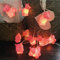 Riaxuebiy Kinderzimmer Niedliches Tier-Pferd Nachtlicht Batteriebetrieb Timer Lichterkette für Feiertagslichter Baum Party Hof Garten Kinder Schlafzimmer Dekor (1.65m/10led, Rosa Pferd)