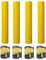 Yellow Puff Vinyl Heat Transfer Sheets, 3D Puff HTV Vinyl for Heat Press T Shirts DIY Clothes Fabric, 4 Sheets