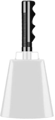 COMETX Kuhglocken für Sportveranstaltungen, 25,4 cm, Kuhglocke mit Griff, Geräuschmacher für Fußballspiele, Ranch, Sportveranstaltungen, Party, Konzert, Kuhglocke, Schlagzeug, Musikinstrument, Eisen,