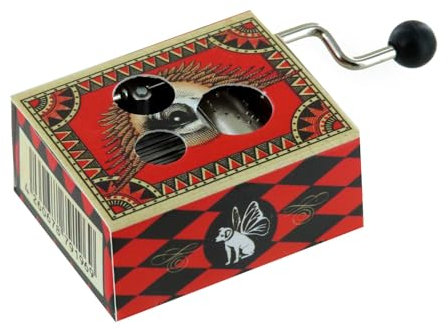 Lutèce Créations Spieluhr/Spieldose/Musikbox mit Handkurbel aus illustriertem und durchbrochenem Karton mit 18-Ton-Spielwerk - Bella Ciao (traditionell)