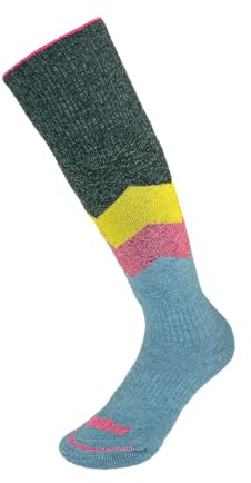 Gordini Juniors' Notch Junior Heavyweight Ski Over-The-Calf Sock, Mint Blue, Large