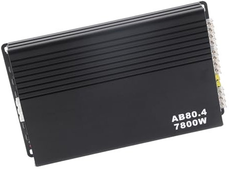 Amplificatore Digitale per Auto Portatile a 4 Canali di Classe AB 7800 W. Compatto Bass Boost. Piccolo Amplificatore per Auto per di Altoparlanti per Auto. Ideale per