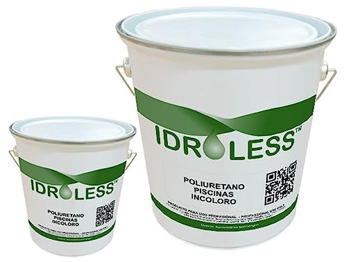 Membrana de Poliuretano Incoloro para Piscinas (3+1kg) - Crea una capa transparente continua que impermeabiliza, protege y evita filtraciones