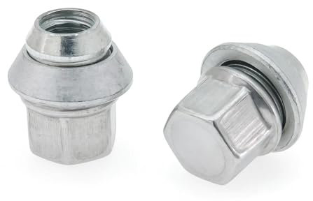 GYTTAK Boulon Vis Écrou Compatible avec Ford pour Fiesta pour Mondeo pour C-Max Écrous De Roue 19MM M12X1.5 Boulons De Roue Vis 10Pcs