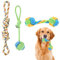 Juguetes de Cuerda para Perros 3 Pack, Juguetes para Masticar Perros Grandes，Cuerda de Juguete para Perros con Nudos，Beneficiosa para la Salud Mental del Perro,Cuerda de Algodón Durable Masticable
