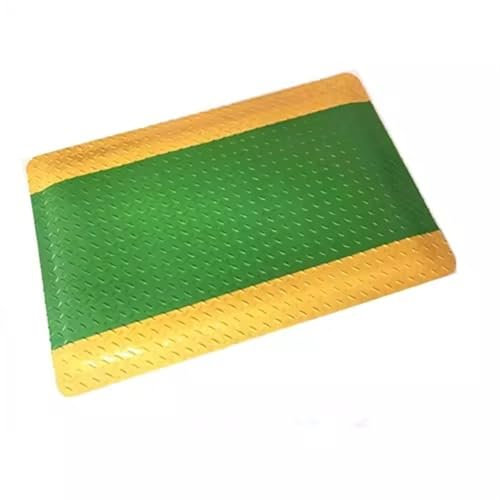 Strapazierfähige Bodenmatte mit Diamantschwamm, industriell, Anti-Ermüdung, ergonomische Arbeitsplatzmatte, 70 x 160 cm, grün, rutschfest und langlebig, bequeme Stehmatte für Arbeitsplätze