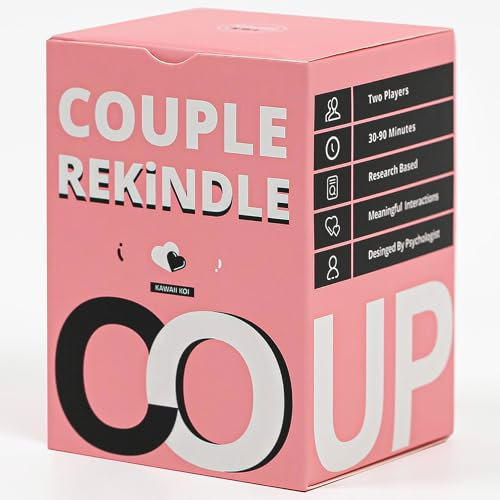 PAAR REKINDLE - Paar-Spiel für Date Night Reconnect – 165 Gesprächs-Starterkarten für Paare – Wiederbeleben und stärken Sie die Bindung mit Ihrem Partner – Spaß, fesselnd und zum Nachdenken anregendes
