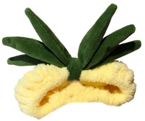 Qsvbeeqj Stilvoller Frucht Ananas Haarreifen Auffälliger Kopfschmuck Grüne Kopfbedeckung Für Halloween Cosplay Rollen