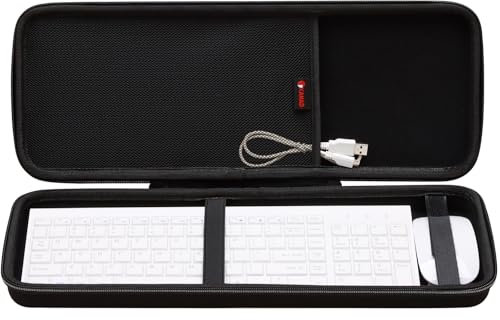 XANAD Tastaturhülle für Keychron K2 Version 2 / K2 / Q1 / V1, ASUS ROG Azoth 75 %, Aula F75 Pro, Redragon K673 Pro, Schwarz – Innen: 43,4 x 15,5 x 3,3 cm