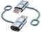 Adaptateur Lightning vers USB C 2 Pièces, Adaptateur Lightning Femelle vers USB C Mâle Charge Rapide pour iPhone 16 15 Pro Max/Plus,iPad Pro/Air,MacBook, Samsung S24/S23,Pas pour Audio/OTG/Écouteurs