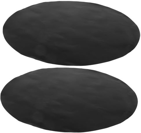 Garneck Runde Grillmatte 48 cm - Antihaft-Grillmatten Set Für Holzkohle 2 Stück Wiederverwendbar Dicke Backmatte Zum Schutz Von Deck Terrasse Und Rasen Beim Grillen