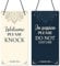 Eiapadeor Do Not Disturb Door Sign - Welcome Please Knock Door Sign Double Sided In Session Please Do Not Disturb Sign Ideal for Office Home Business Hotel Meeting Bathroom Treatment Plaque