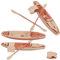 Milisten 1 Set Kajak Boot Kanu Modell Miniatur Kajak Kanu Kanu Ornament Kanu Schmuck Moderne Skulpturen Innendekoration Heimdekoration Kuchendekor Abs Beige