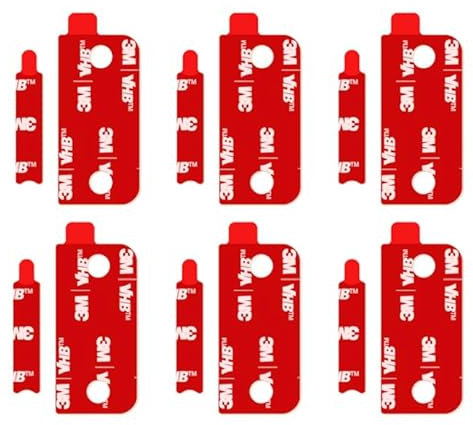 Adhesive Replacement for Ring Alarm Contact Sensor (2nd Gen): 3M VHB Double Sided Sticky Strips (6 Sensors Pads & 6 Magnet Pads) - Mounting Tape Sticker Pre-Cut for Ring Door & Window Security System
