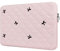 BAAGOAZ 13-14 Inch Laptop Sleeve, Soft Protective Case with Embroidered Bows, Slim Lightweight Bag Compatible with 13-14 Inch MacBook Chromebook PC Notebook, Pink