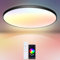 IEGLED LED Deckenleuchte mit Fernbedienung 24W，Modern Deckenlampe mit APP-Steuerung, Schlafzimmerlampe 2700K-6500K Dimmbar,Wohnzimmerlampe mit Farbwechsel,Ø30CM