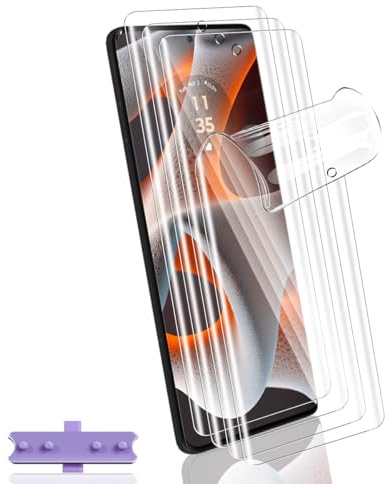 Yonntmmi 4 Piezas Protector de Pantalla para Moto Edge 50 Pro, Película protectora TPU flexible film HD TPU Sin Burbujas Protector de Pantalla de para Moto Edge 50 Pro Non-Cristal