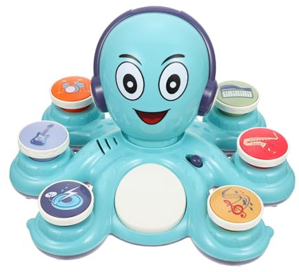 LALADEFIEE Elektrisches Oktupus Licht und Musik Buntes Eltern Junge Mädchen musikspielzeug für Kleinkinder Fördert Hand Auge koordination und Kognitive Entwicklung
