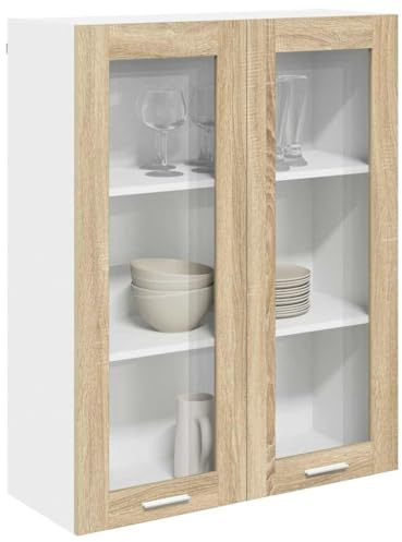 vidaXL Hängeschrank Sonoma-Eiche 80 x 31 x 100 cm Holzwerkstoff