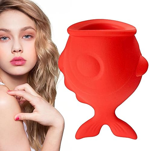 Lip Suction Plumper – Silikon Fish-Shaped Enhancing Tool, Gentle Vacuum