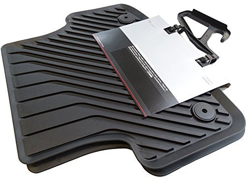 Audi 8V0061511A041 Gummifußmatten Hinten mit Verclipsung, Schwarz, 2 Stück