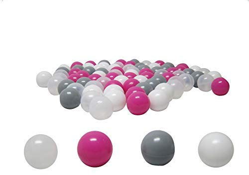 koenig-tom 100 Bälle Pink-Mix Bällchenbad, Bällebad Bälle, Baby Bälle, Plastebälle