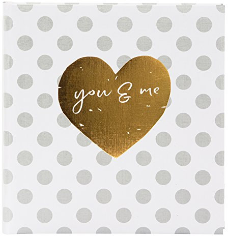 goldbuch Hochzeitsalbum, You & Me Forever, 30 x 31 cm, 60 weiße Seiten mit Pergamin-Trennblättern, Leinenstruktur mit Prägung, Mehrfarbig, 27051