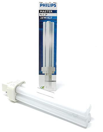 10x Philips MASTER PL-C 26W/827 G24d-3 2PIN (2-Stift) Warmweiß 2700K Energiesparlampe 171mm
