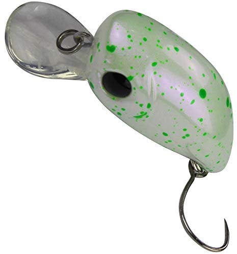 FTM Unisex – Erwachsene 10C5200565C10 Masu Pit Bull 3cm 2,4g Forellenwobbler schwimmend, Farbe:perlweiß/grün gesprenkelt, Bunt, Normal