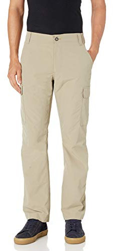 Amazon Essentials Pantalon cargo d’extérieur, léger, extensible, à coupe droite Homme, Brun Kaki Clair, 34W / 31L