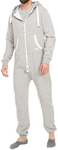Finchman 39E134 FMJ18 Herren Jumpsuit Overall Onesie Grey Gr. L