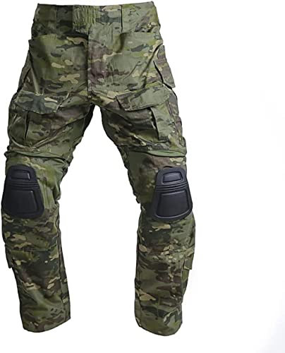 emersongear DBU Pants Herren Kampfhose Army Camo Hose Gen3 Taktische Hose mit Knieschonern Multicam Tropic Größe L