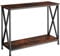 tectake® Industrial Konsolentisch schmal, Bartisch mit 2 Ablagen, Beistelltisch, als Telefontisch, Flur Kommode, Wohnzimmer Möbel, als Sideboard Küche, Blumenbank - Industrial Dunkelbraun