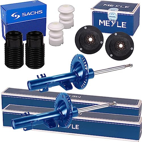 2x Meyle Stoßdämpfer + Domlager + Protection Kit vorne passend für 3er E36 Limo Cabrio Coupe
