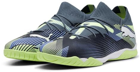 PUMA Unisex Future 7 Match IT Soccer Shoe, Gray Skies White-Fizzy Apple, 42 EU